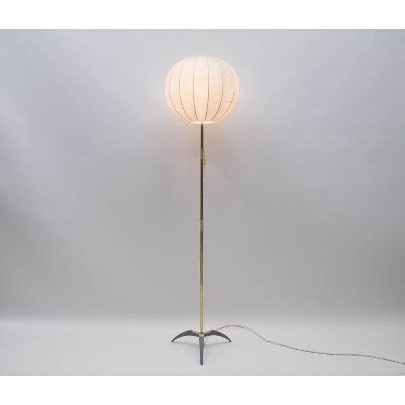 Mid-Century Cocoon Tripod Floor Lamp, 1950s