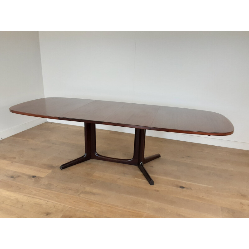 Mesa de comedor extensible de palisandro vintage de Niels Koefoed Hornslet