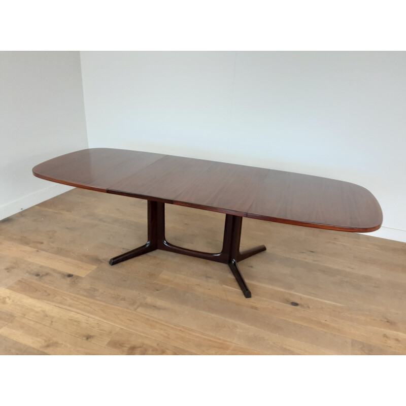 Mesa de comedor extensible de palisandro vintage de Niels Koefoed Hornslet