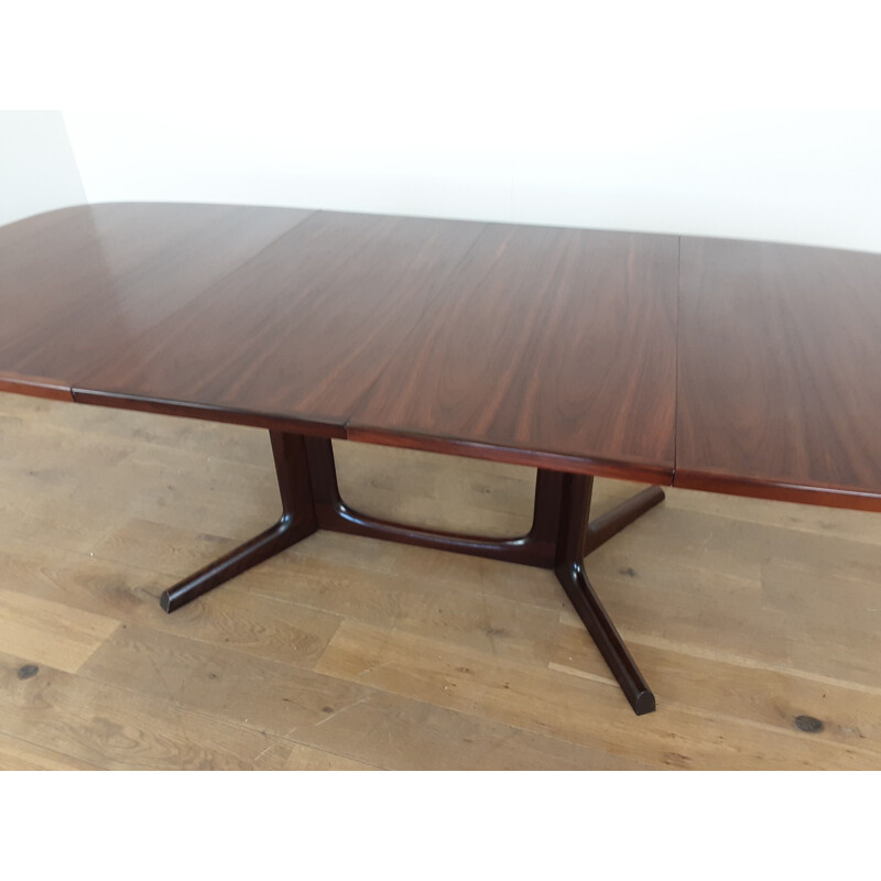 Mesa de comedor extensible de palisandro vintage de Niels Koefoed Hornslet