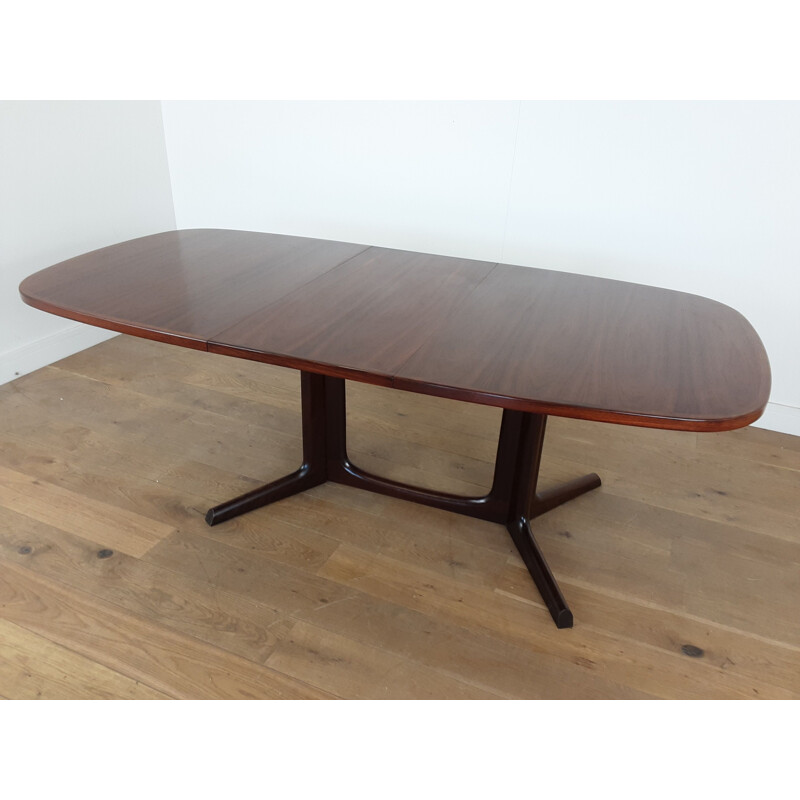 Mesa de comedor extensible de palisandro vintage de Niels Koefoed Hornslet