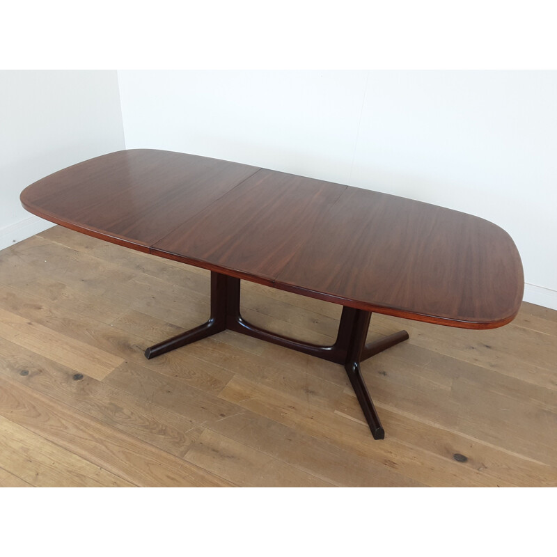 Mesa de comedor extensible de palisandro vintage de Niels Koefoed Hornslet