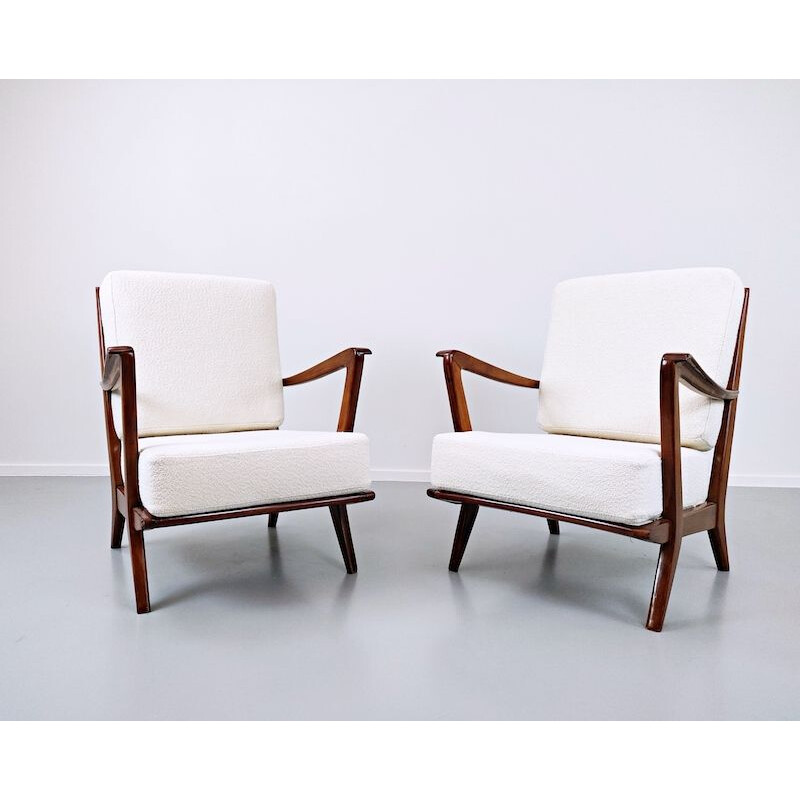 Pair of Vintage Armchairs Model 516 by Gio Ponti for Cassina, 1950