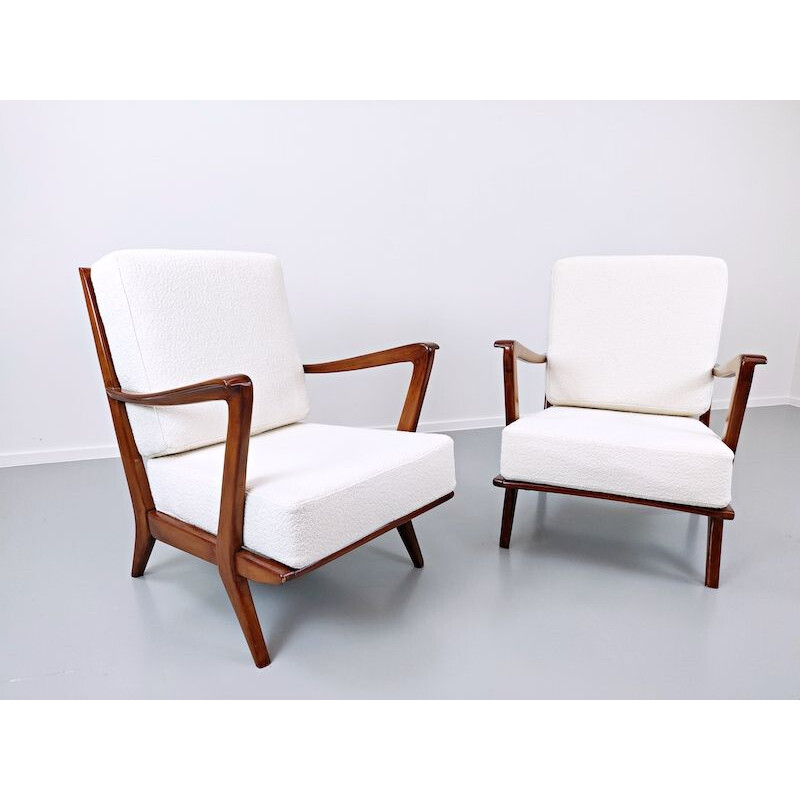 Pair of Vintage Armchairs Model 516 by Gio Ponti for Cassina, 1950