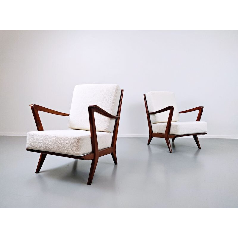 Pair of Vintage Armchairs Model 516 by Gio Ponti for Cassina, 1950