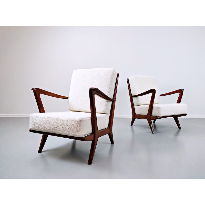 Pair of Vintage Armchairs Model 516 by Gio Ponti for Cassina, 1950