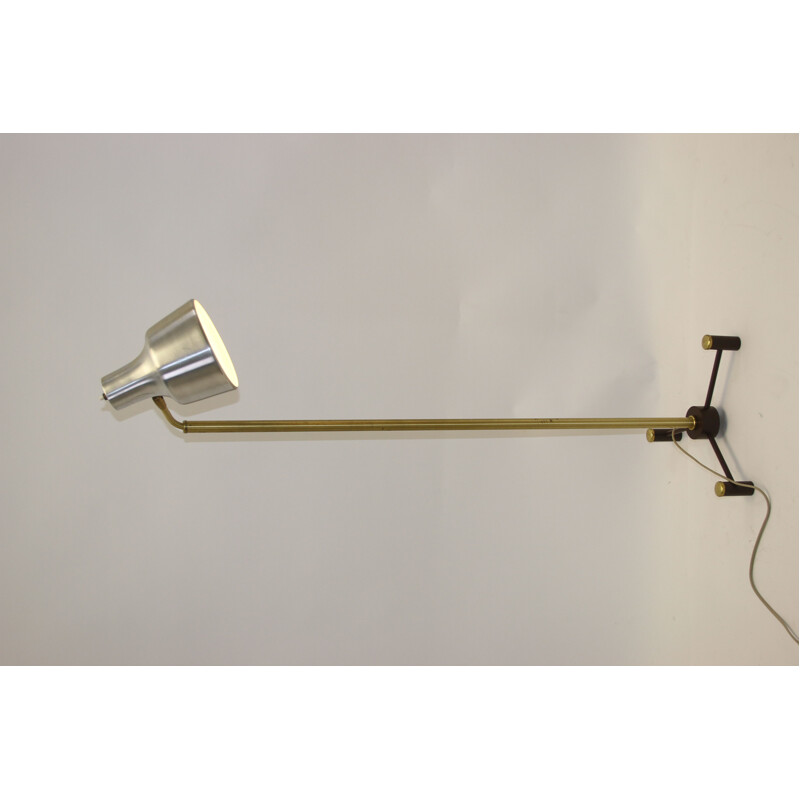 Vintage brass adjustable floor lamp 1960s