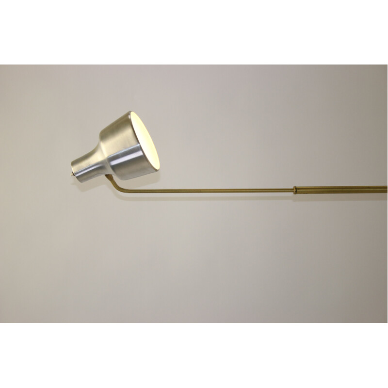 Vintage brass adjustable floor lamp 1960s