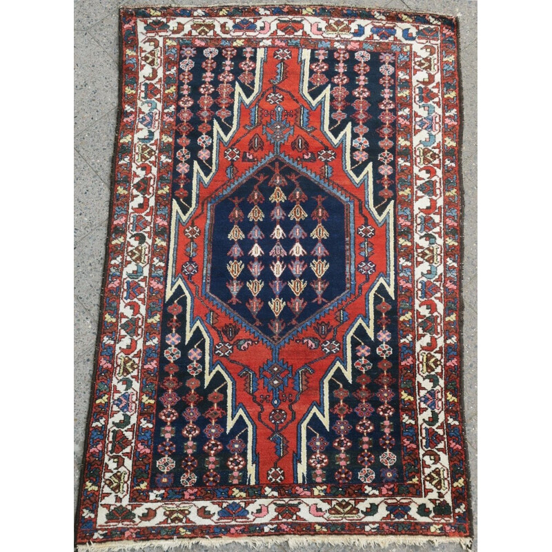 Vintage hand-knotted Persian rug