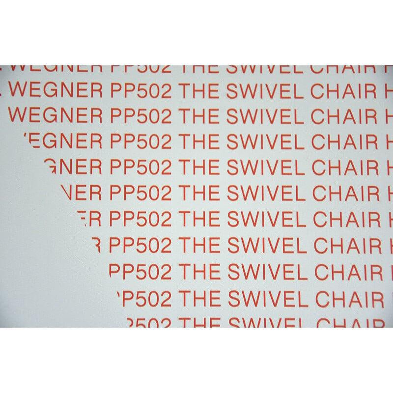 Print Dibond PK40, Swivel chair "PP502" by Hans Wegner