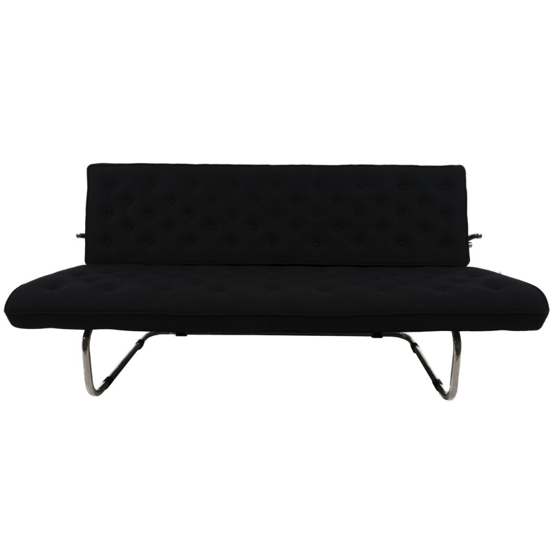 Vintage Model F40 black sofa by Marcel Breuer 1931