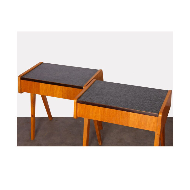 Pair of vintage bedside tables at Frantisek Jirak 1970