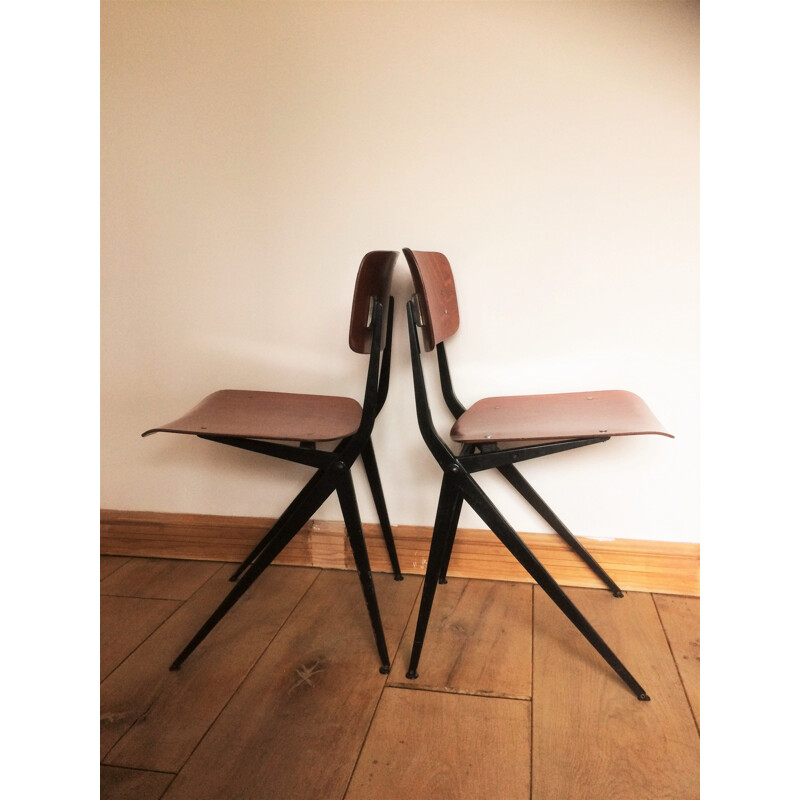  Lot de 4 chaises vintage de Ynske Kooistra pour Marko 1960s