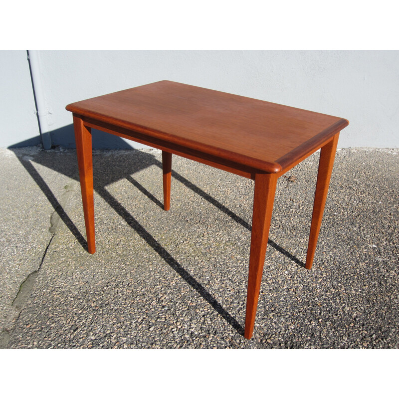 Table d'appoint vintage en teck scandinave