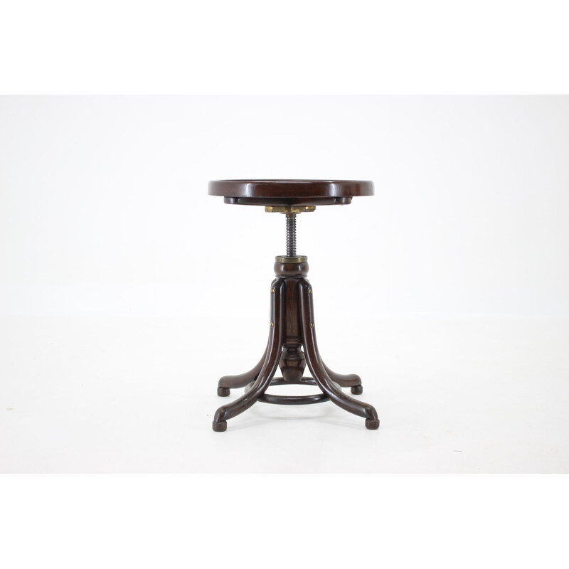 Vintage Piano Stool Thonet Swivel 1920s