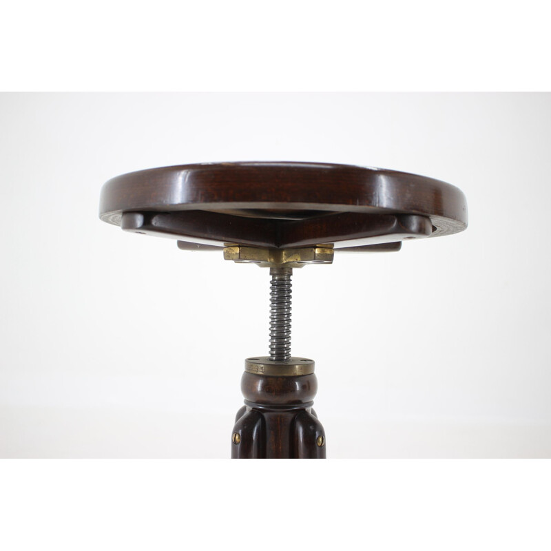 Vintage Piano Stool Thonet Swivel 1920s