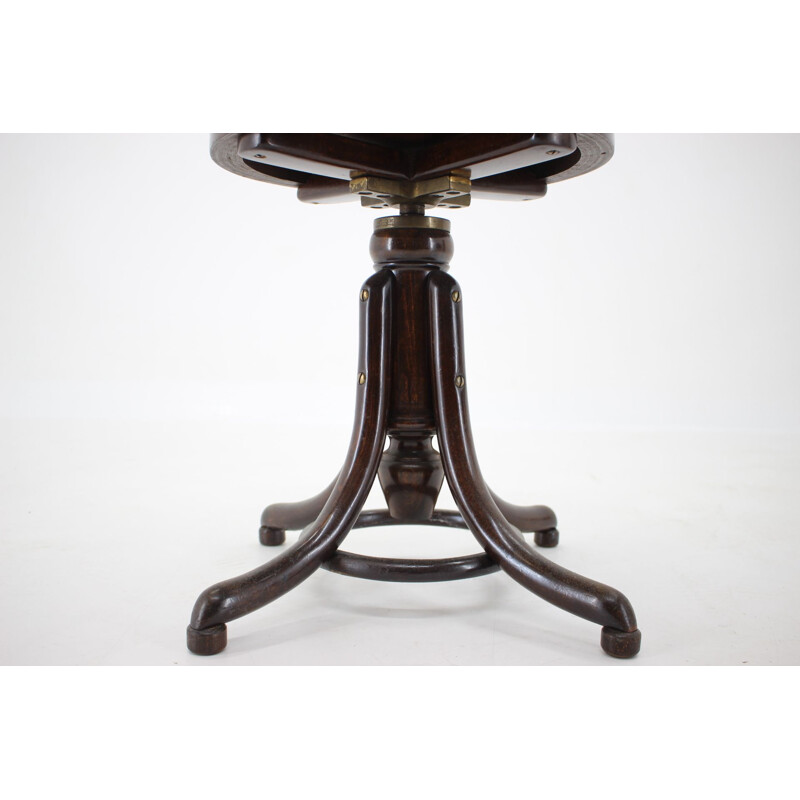 Vintage Piano Stool Thonet Swivel 1920s