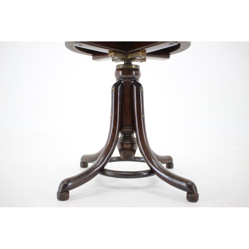 Vintage Piano Stool Thonet Swivel 1920s