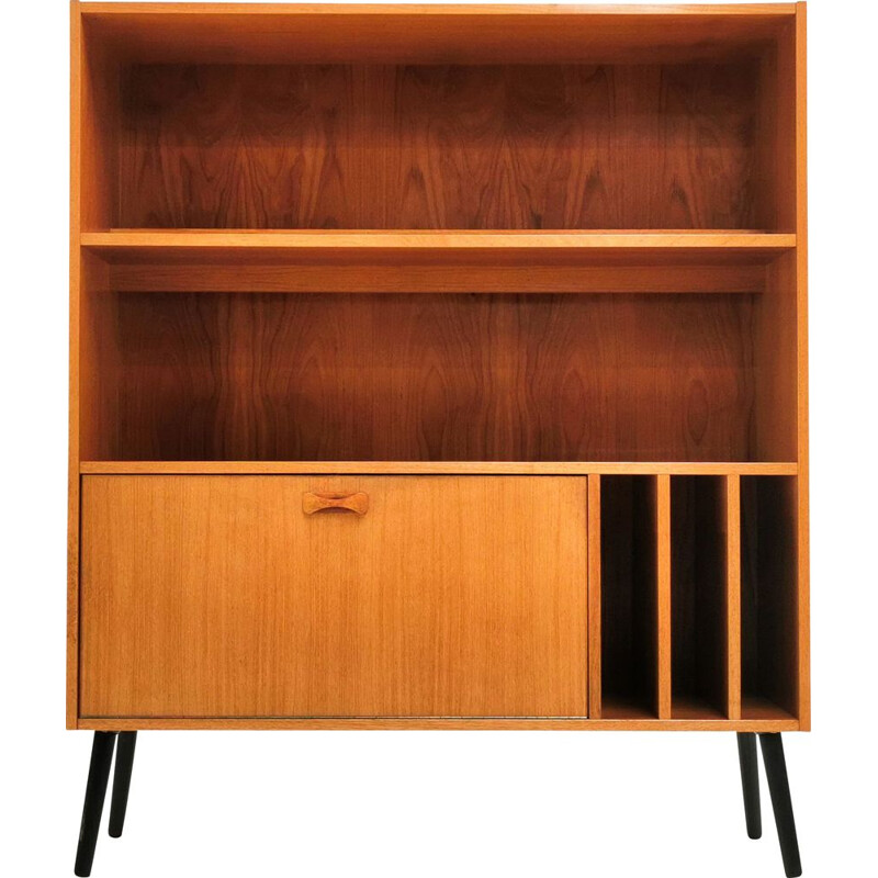  Mid Century Teak Bookcase Cabinet Clausen & Son Danish 1970s