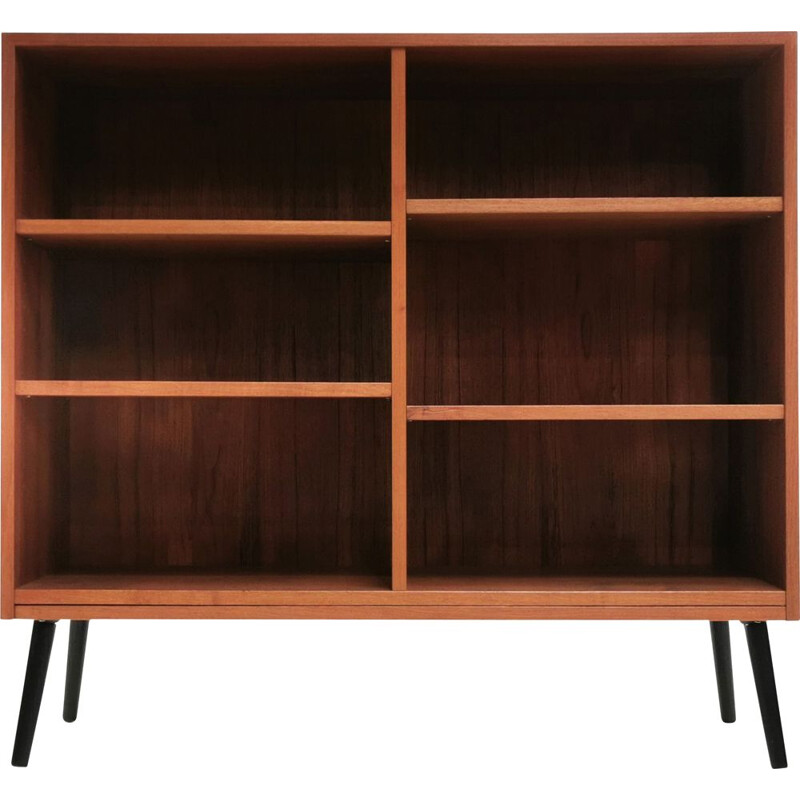 Mid Century Teak Bookcase Display Cabinet Danish 1970s