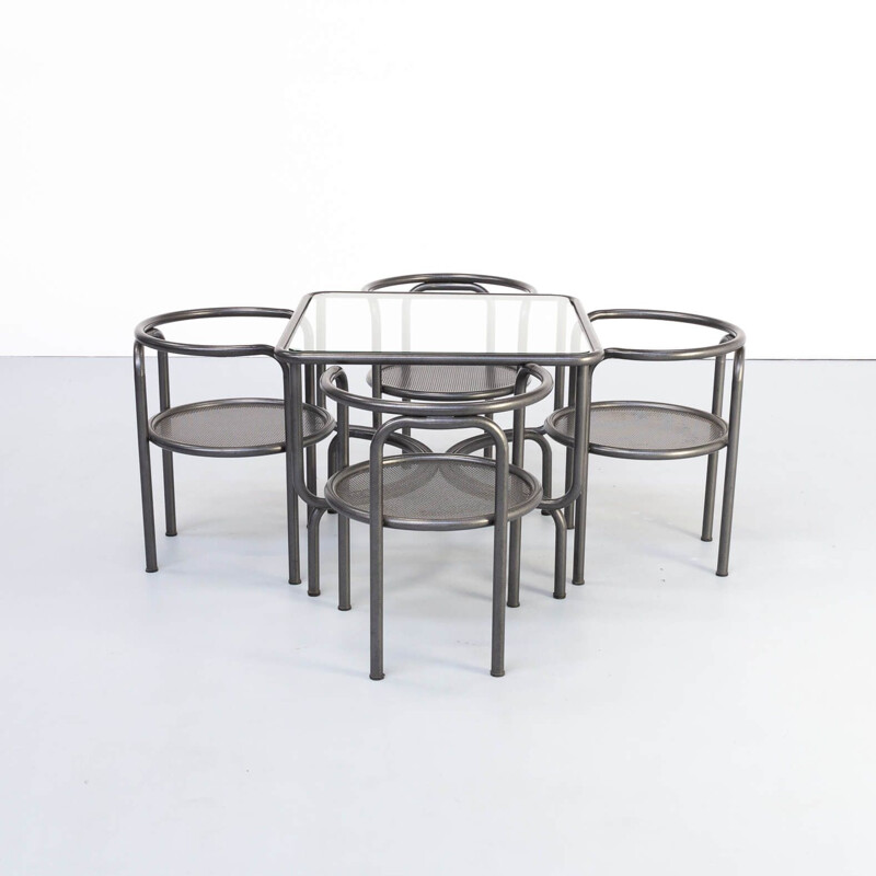 Ensemble Table vintage Gae Aulenti 'da Giardino locus solus' pour Poltronova 1970