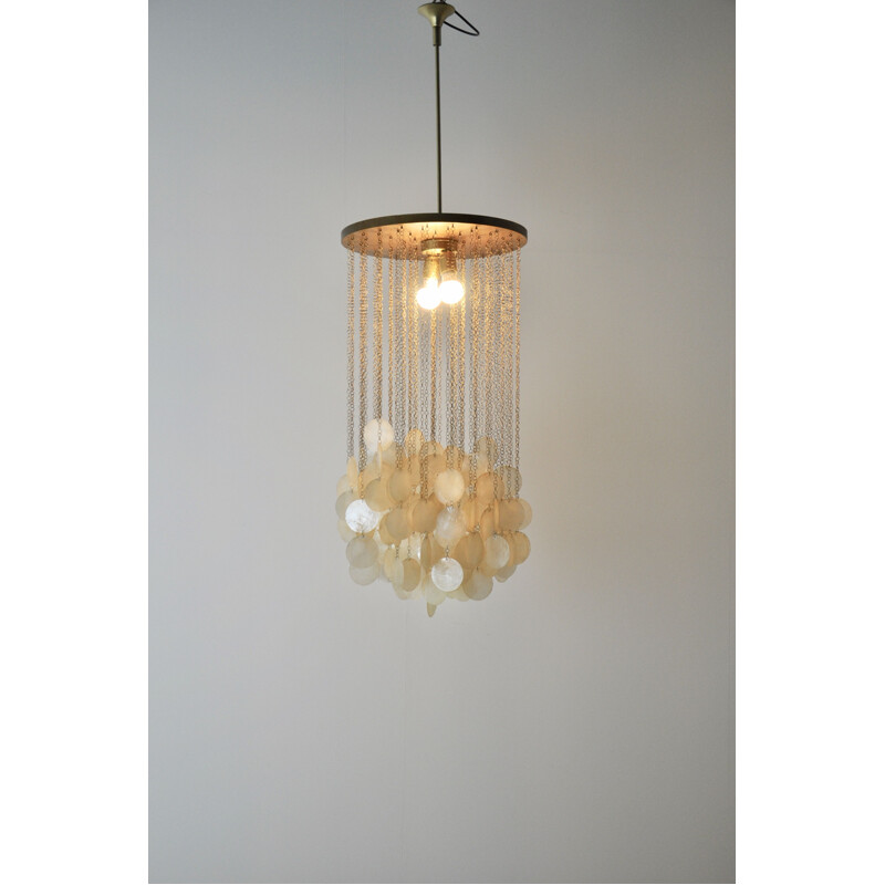 Vintage Mother-of-Pearl Chandeliers Italian 1960s