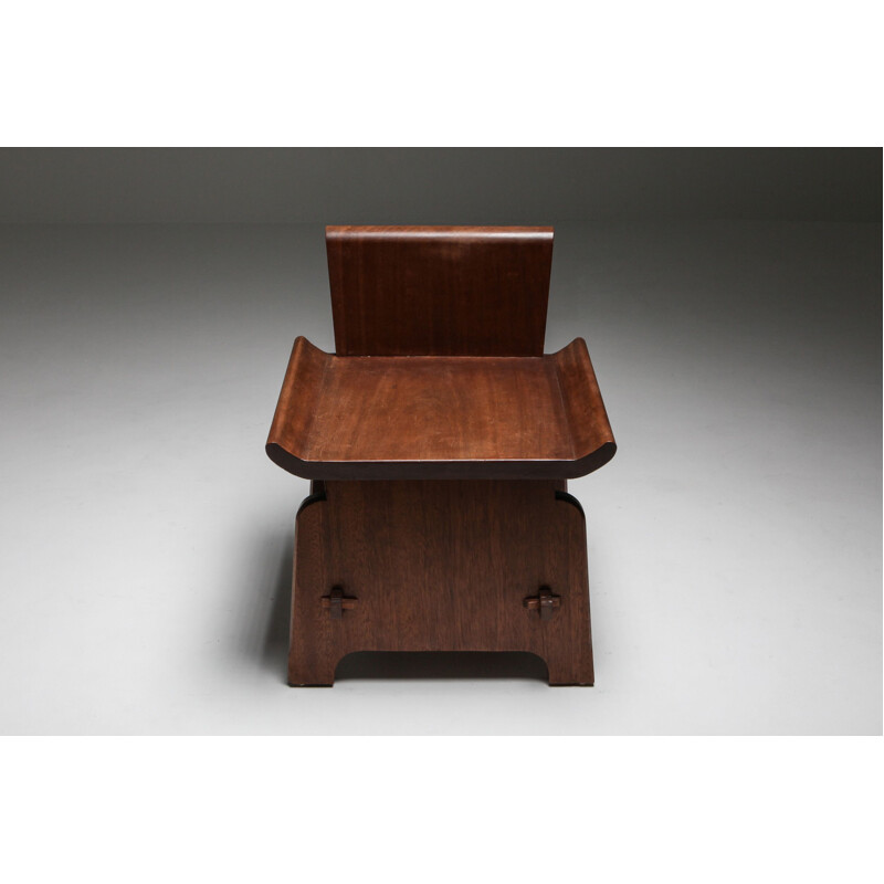 Vintage Mahogany Chair 'Atelier Français' 1950s