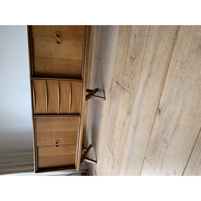 Long vintage Walnut Sideboard By Rudolf Glatzel For Fristho Franeker 1955