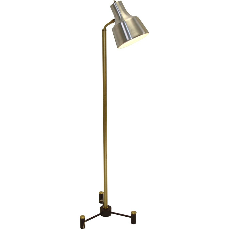 Vintage brass adjustable floor lamp 1960s