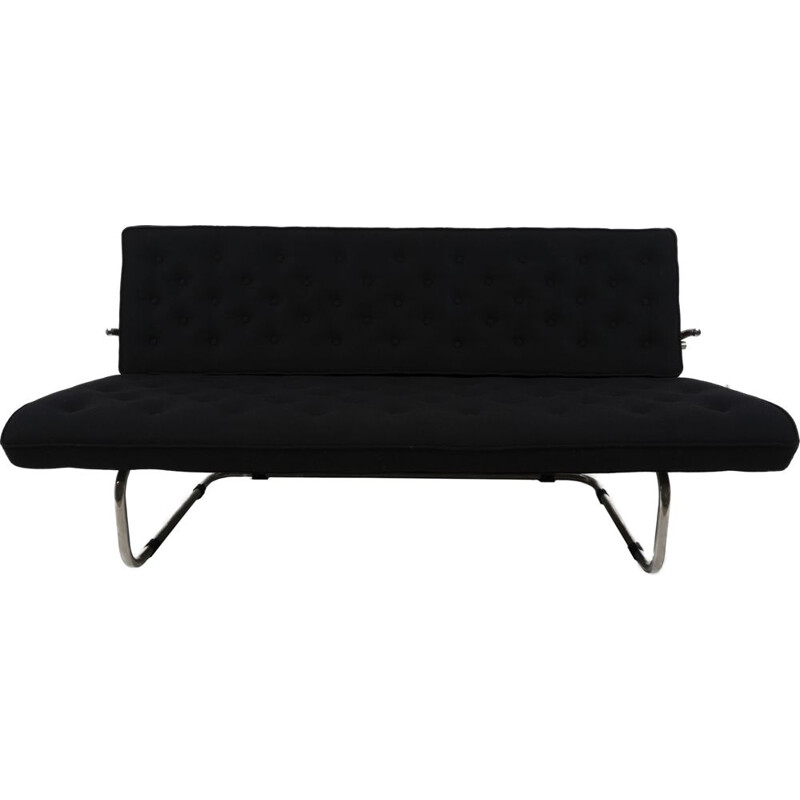 Vintage Model F40 black sofa by Marcel Breuer 1931