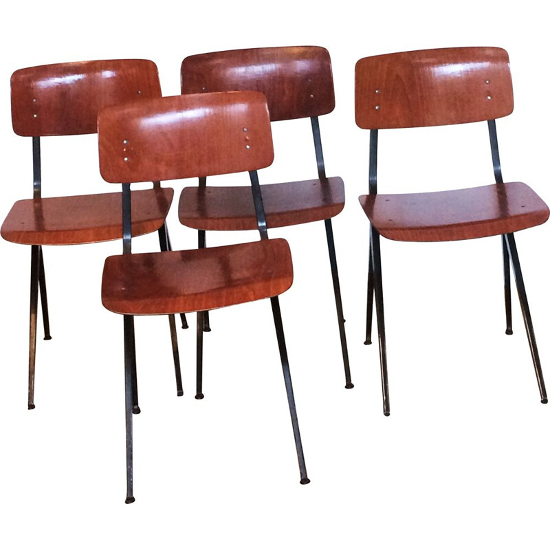  Lot de 4 chaises vintage de Ynske Kooistra pour Marko 1960s