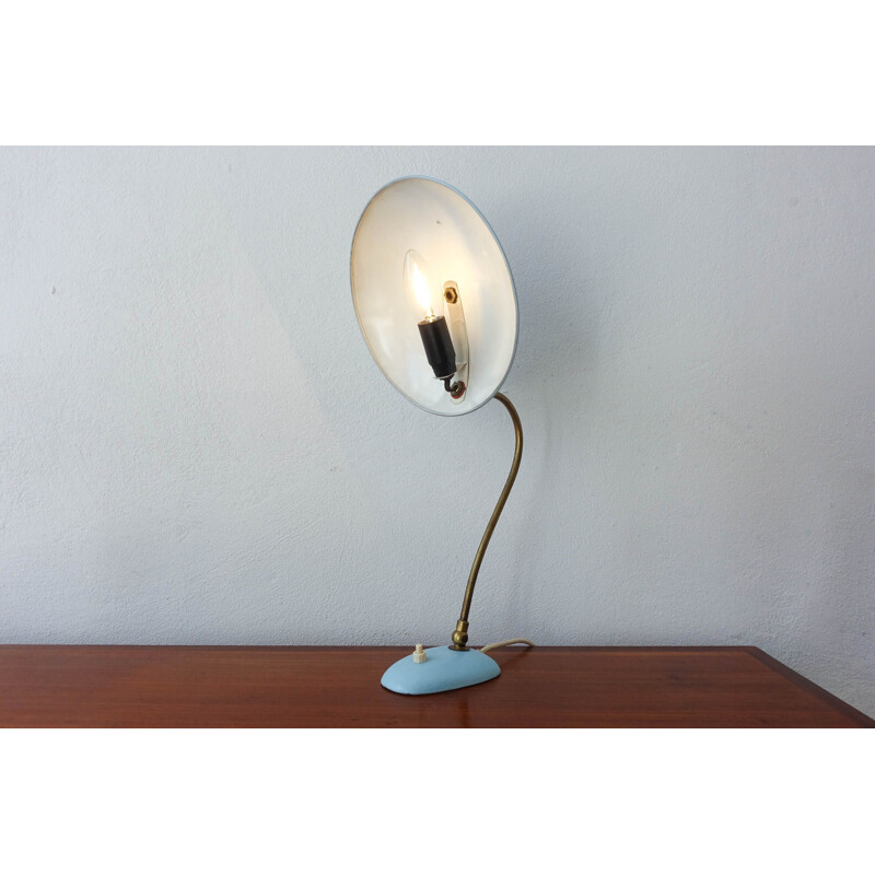 Vintage Table Lamp Stilnovo Brass 1950s