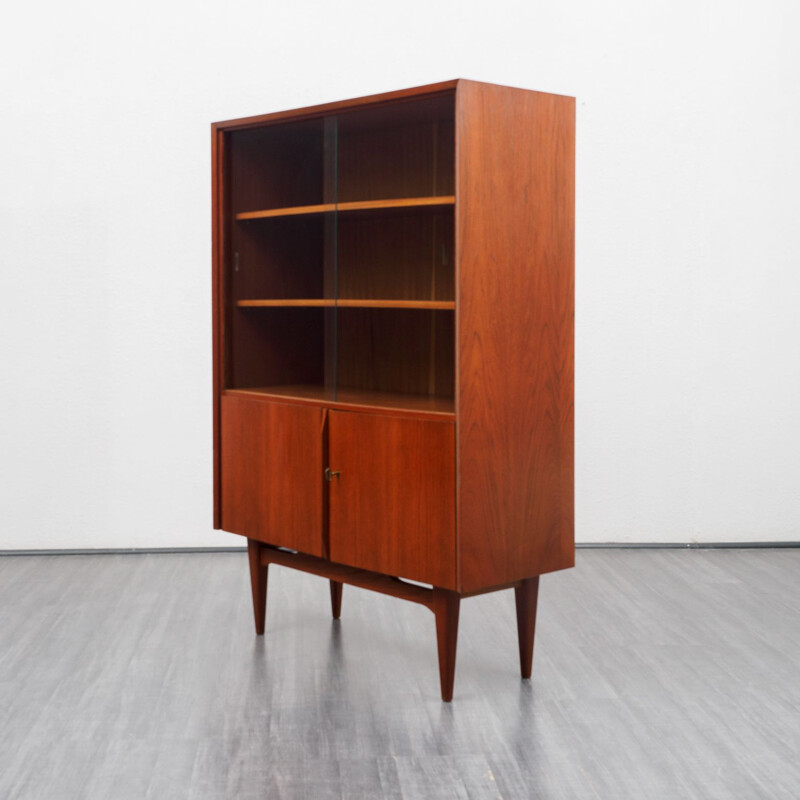 Vintage display cabinet in teak, Scandinavian 1960s