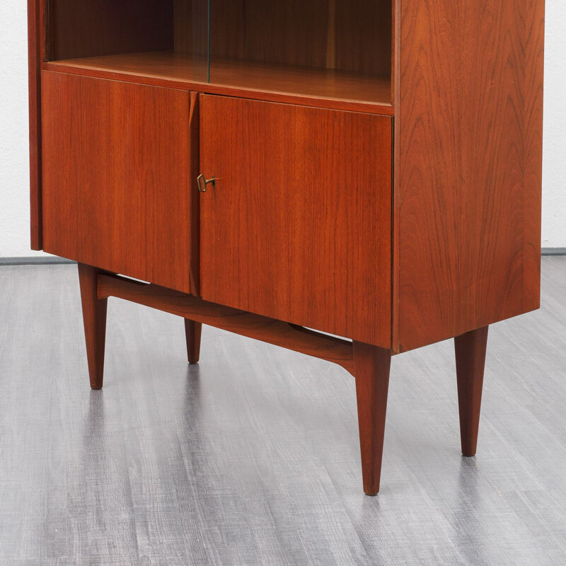 Vintage display cabinet in teak, Scandinavian 1960s