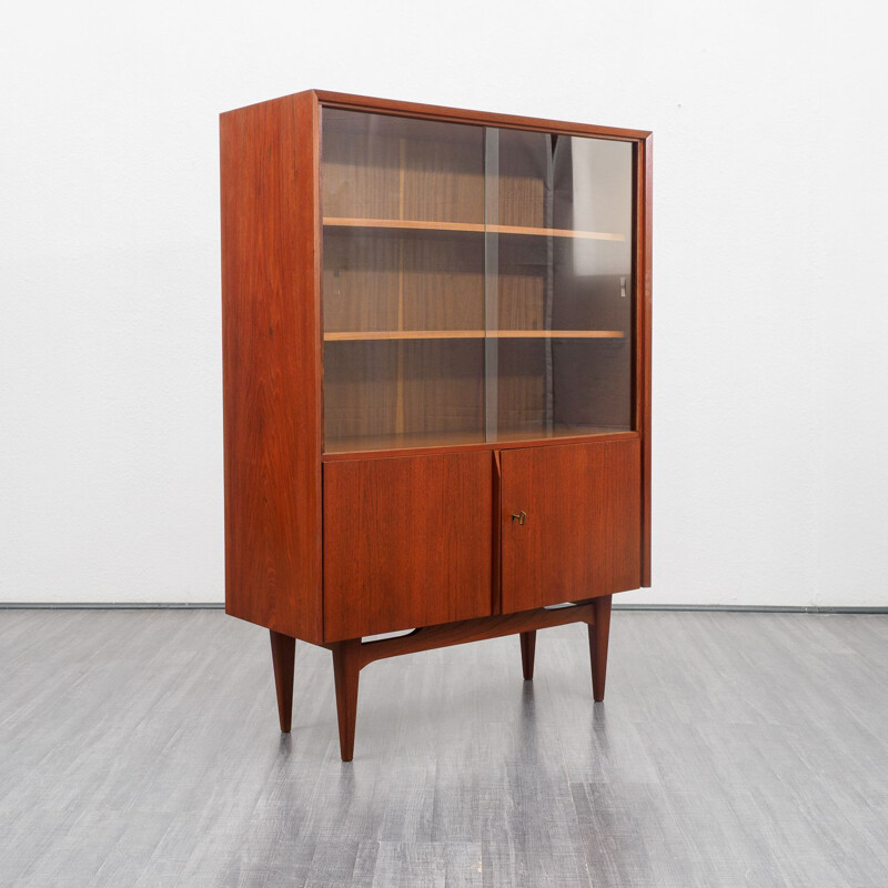 Vintage display cabinet in teak, Scandinavian 1960s