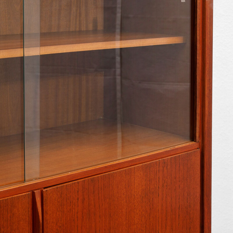 Vintage display cabinet in teak, Scandinavian 1960s