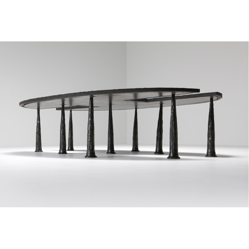 Vintage Iron Coffee Table by Thomas Serruys 2019