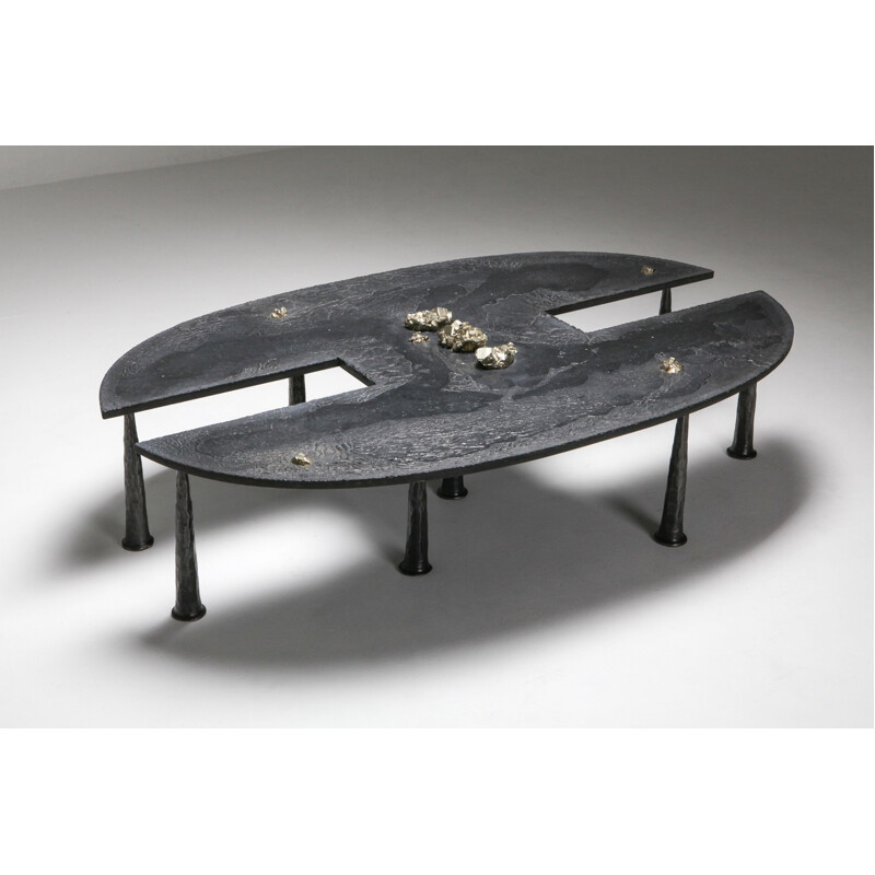 Table basse Vintage en acier par Thomas Serruys 2019