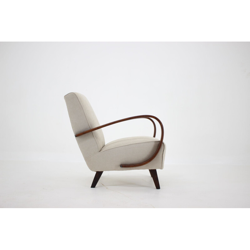 Vintage Armchair Jindrich Halabala Czechoslovakia 1950s