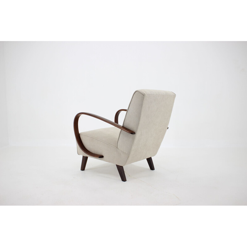 Vintage Armchair Jindrich Halabala Czechoslovakia 1950s