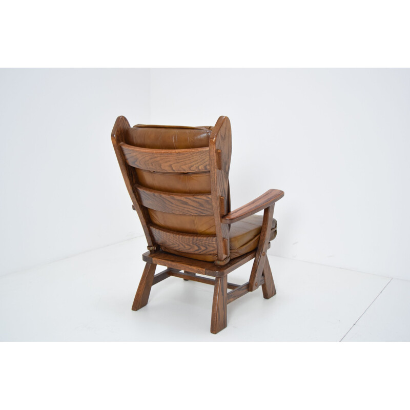 Vintage-Sessel aus Leder 1970