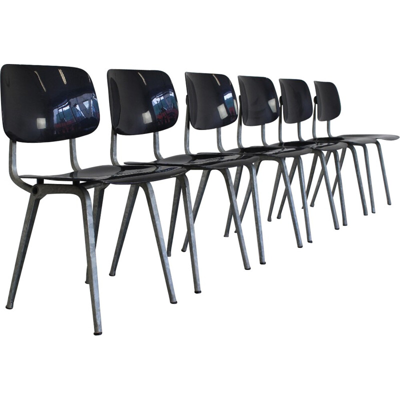 Set of six "Revolt" chairs, Friso KRAMER - 1990s
