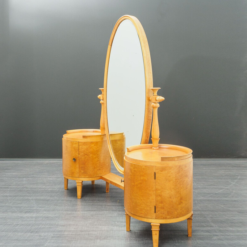 Vintage dressing table, maplewood 1950s