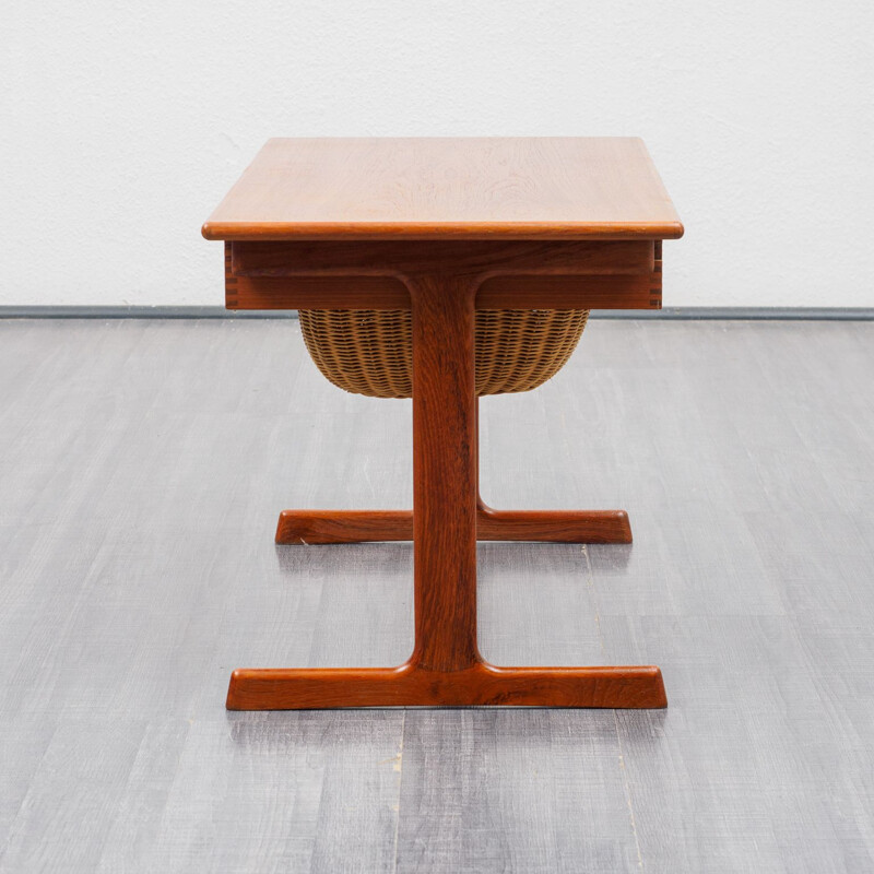 Vintage teak side table  sewing table by Kai Kristiansen Danish 1960s