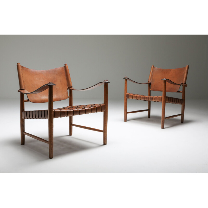 Safari Vintage Armchairs Arne Noréll Norell Mobel 1960