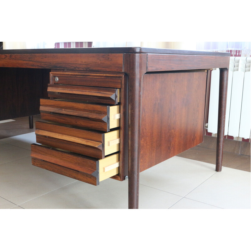 Mid Century Rosewood desk by Tørbjorn Afdal, Norway 1970s