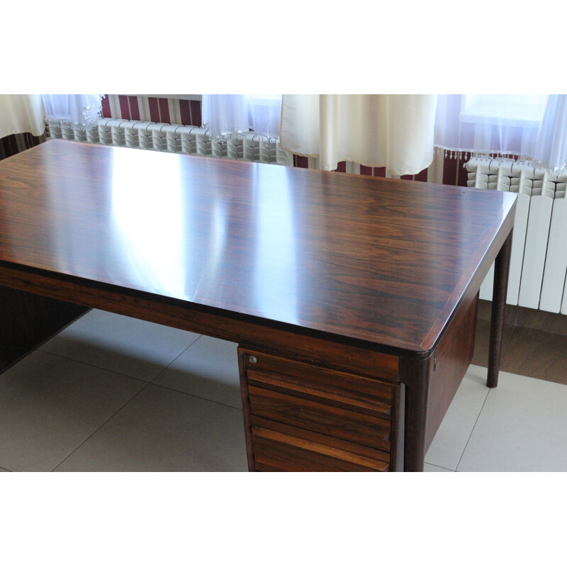 Mid Century Rosewood desk by Tørbjorn Afdal, Norway 1970s