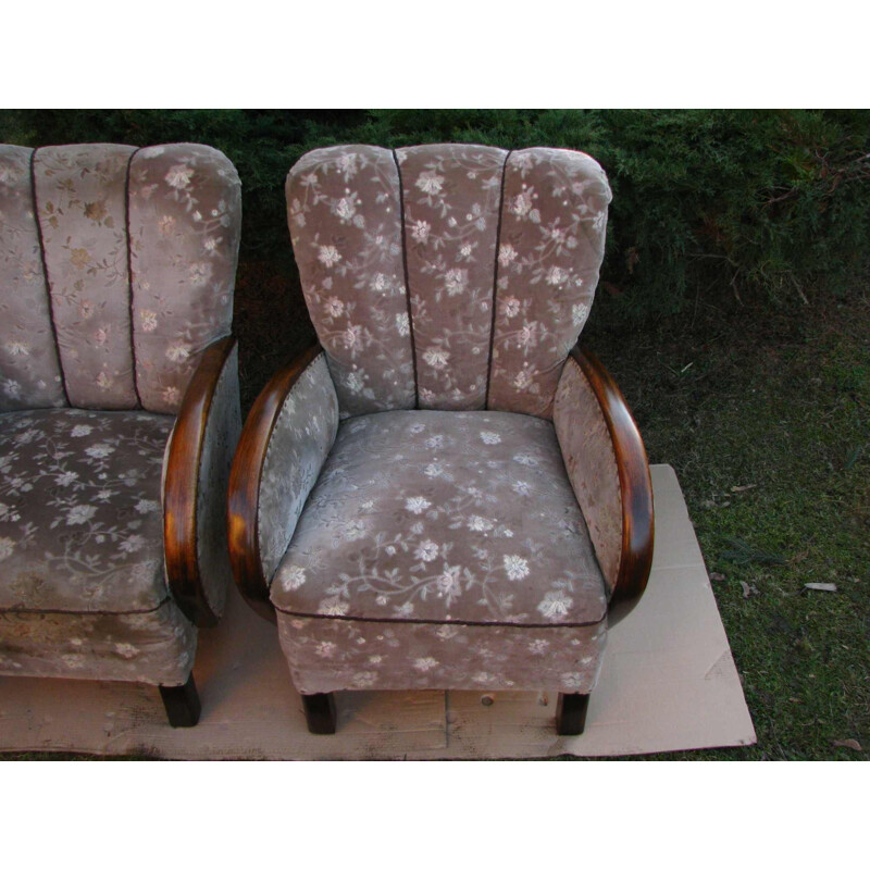 Paire de fauteuils Vintage Art déco