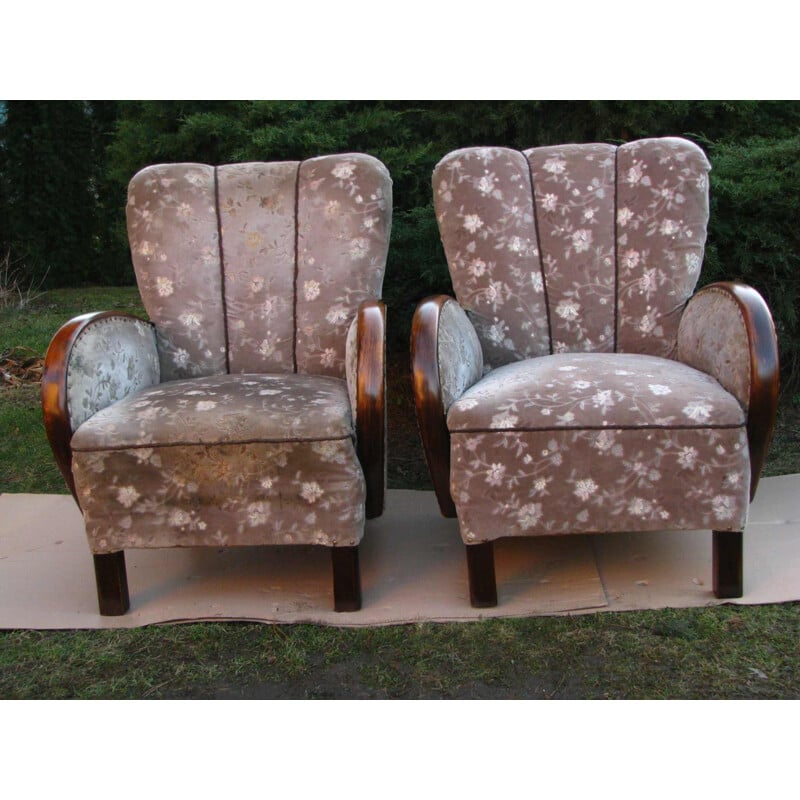Pair of Vintage armchair Art deco