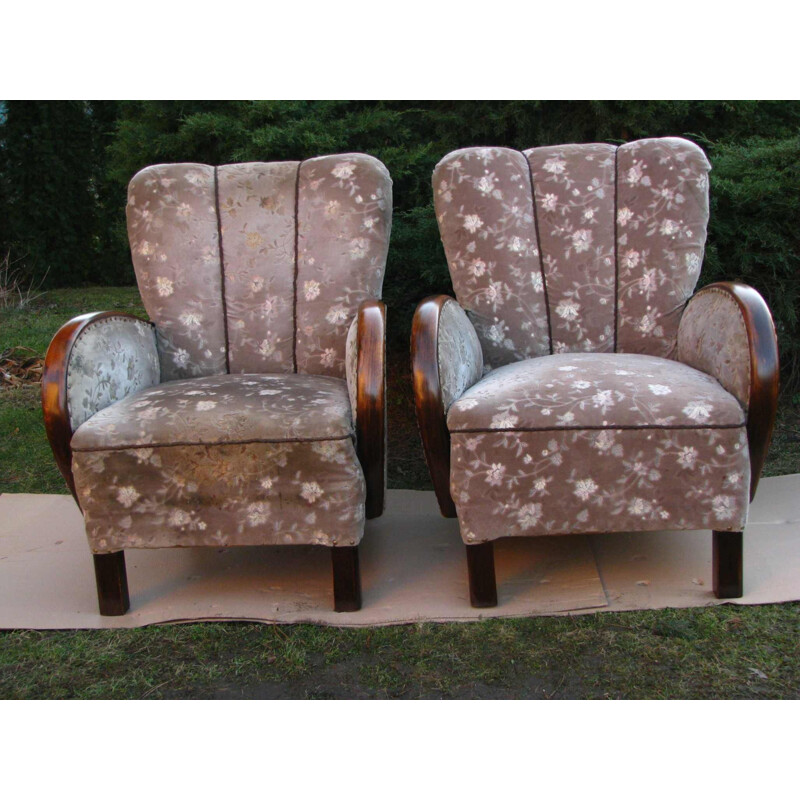 Pair of Vintage armchair Art deco
